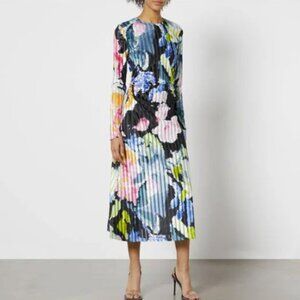 Stine Goya Blackley Devoré Velvet Midi Dress NEW with Tags